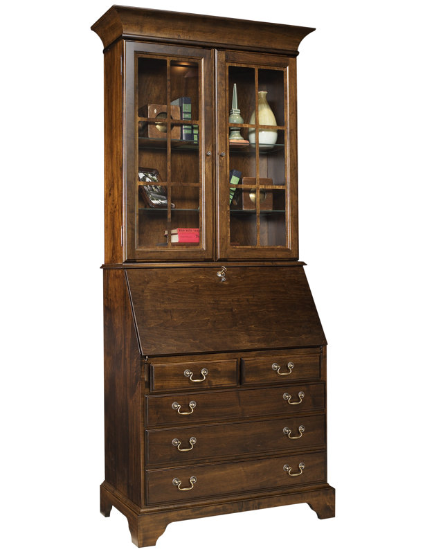 Darby Home Co Berghoff Secretary Desk with Hutch & Reviews Wayfair